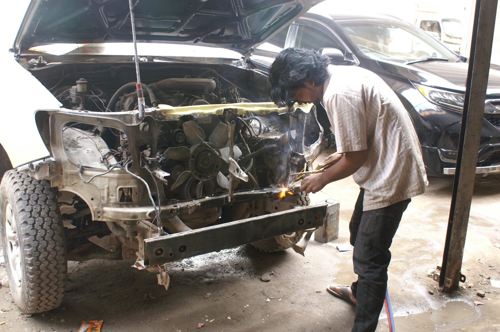 Denting Work